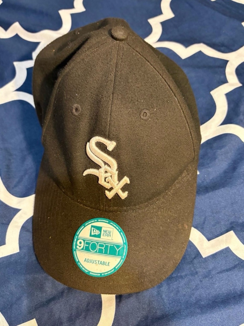 New Era Kids Black Cap with White Chicago White Sox Logo
